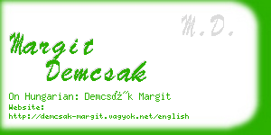 margit demcsak business card